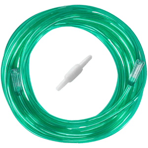 2pk 50Ft Green Oxygen Supply Tubing with Swivel Connectors